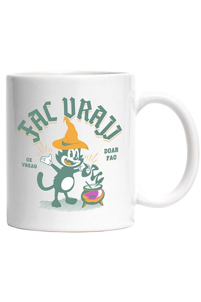 INOVATIX Personalized white mug, Cat in the Hat Magic Potion I Cast Spells, INOVATIX®. 330ml