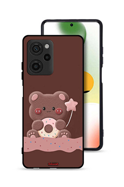 Tolwak غطاء حماية شاومي بوكو X5 برو على شكل دب دونات