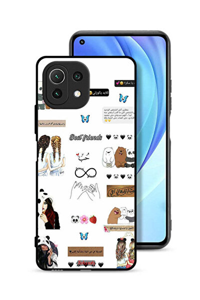 Tolwak Xiaomi Mi 11 Lite Protective Case Cover Arabic Quotes And Stickers