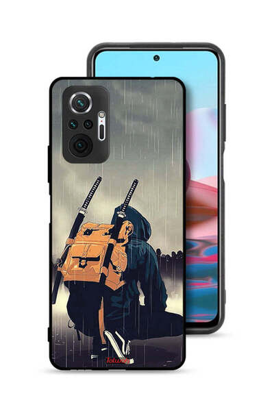 Tolwak غطاء حماية لهاتف شاومي ريدمي نوت 10 برو 4G، رسمة سيف ساموراي رقمية