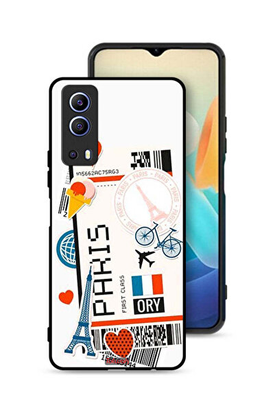 Tolwak غطاء حماية لهاتف Vivo Y72 5G، ملصق باريس
