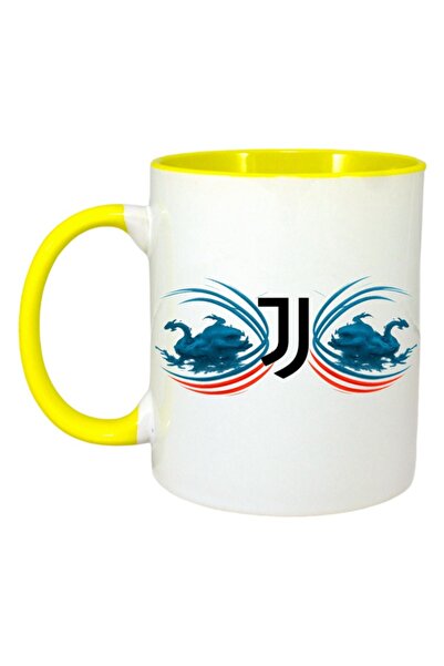 INOVATIX Cana Alba Personalizata, Juventus Fc Italia, Maner Si Interior Galbe...