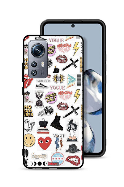Tolwak Xiaomi 12S Protective Case Cover No Bad Vibes Stickers