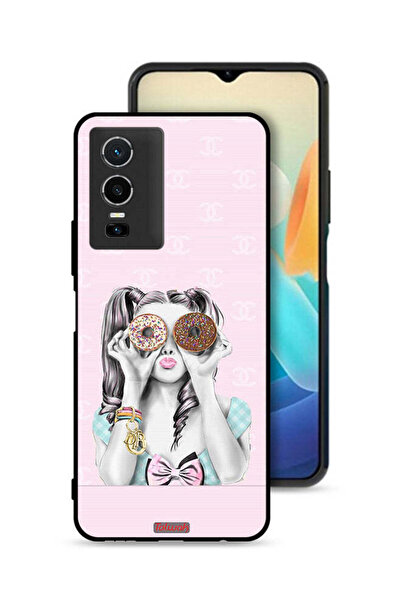 Tolwak Vivo Y76 5G Protective Case Cover Holding Two Donuts