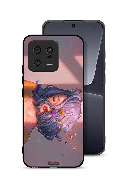 Tolwak غطاء حماية شاومي 13 بتصميم فتاة وفن الفضاء