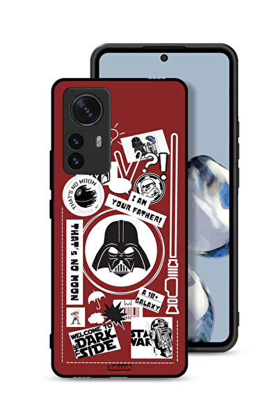 Tolwak غطاء حماية لهاتف Xiaomi 12 ملصق "مرحبًا بكم في الجانب المظلم"