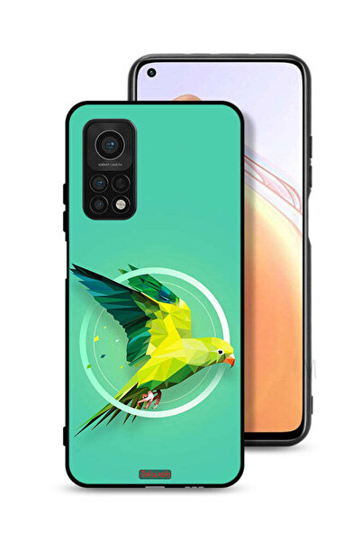 Tolwak غطاء حماية لهاتف شاومي مي 10T 5G بطبعة فن تجريدي ببغاء