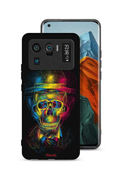 Tolwak غطاء حماية شاومي مي 11 ألترا بتصميم جمجمة وقبعة ملونة وفن خيالي