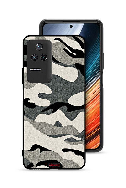 Tolwak غطاء حماية لهاتف Xiaomi Poco F4 مموه