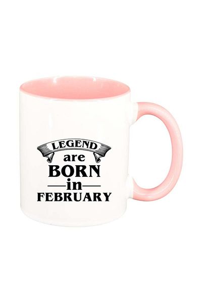 INOVATIX Personalized white mug, Legend, pink interior, D80, INOVATIX®. 330ml