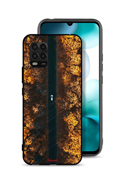 Tolwak غطاء حماية لهاتف شاومي مي 10 لايت 5G، طريق في أشجار الخريف
