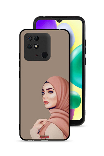 Tolwak Xiaomi Redmi 10C Protective Case Cover Beautiful Hijab Girl