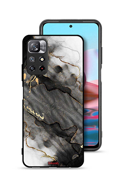 Tolwak غطاء حماية لهاتف شاومي ريدمي نوت 11 4G، رخامي لامع