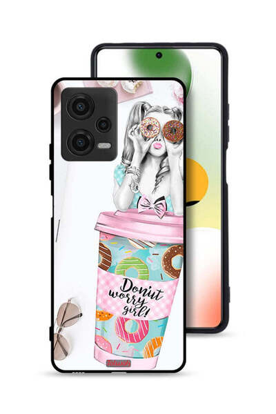 Tolwak غطاء حماية شاومي بوكو X5 بتصميم فتاة دونات ووري جيرل