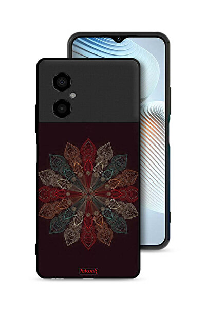 Tolwak غطاء حماية لهاتف شاومي بوكو M4 5G بنقشة زهرة ماندالا