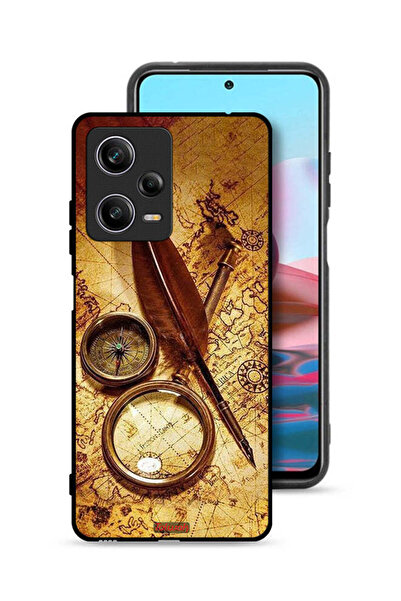 Tolwak غطاء حماية لهاتف شاومي ريدمي نوت 12 برو بتصميم بوصلة عتيقة