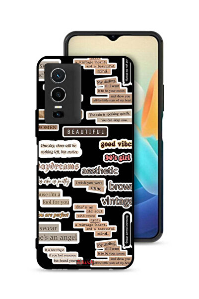 Tolwak غطاء حماية لهاتف Vivo Y76 5G بملصقات اقتباسات جميلة