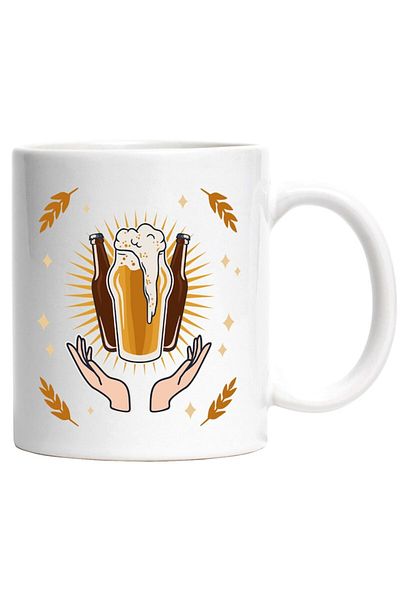 INOVATIX Personalized white mug, Beer E Sfanta,, White, INOVATIX®. 330ml