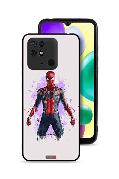 Tolwak غطاء حماية لهاتف شاومي ريدمي 10 سي بتصميم العنكبوت الحديدي