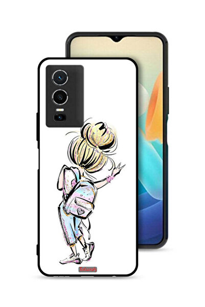 Tolwak غطاء حماية لهاتف Vivo Y76 5G بطبعة فتاة العودة إلى المدرسة