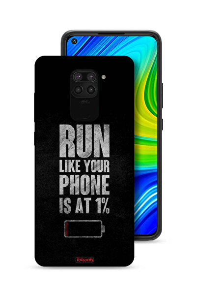 Tolwak غطاء حماية لهاتف Xiaomi Redmi Note 9، اركض كما لو كان هاتفك يعمل بنسبة 1%