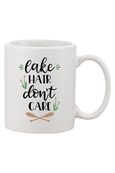 INOVATIX Cana alba personalizata, personalizata 'Lake hair don't care'a, INOV...