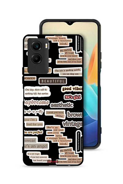 Tolwak Vivo Y55s 5G (2021) Protective Case Cover Beautiful Quotes Stickers