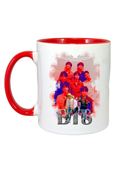 INOVATIX Cana Alba Personalizata, Formatia/trupa Bts 4, Maner Si Interior Ros...