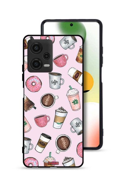 Tolwak غطاء حماية لهاتف Xiaomi Poco X5 برسومات محبي القهوة