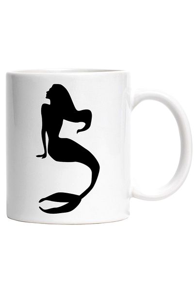 INOVATIX Personalized white mug, a mermaid with long hair - skinny, INOVATIX®. 330ml