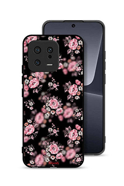 Tolwak غطاء حماية لهاتف شاومي 13 بنقشة زهور بورتريه