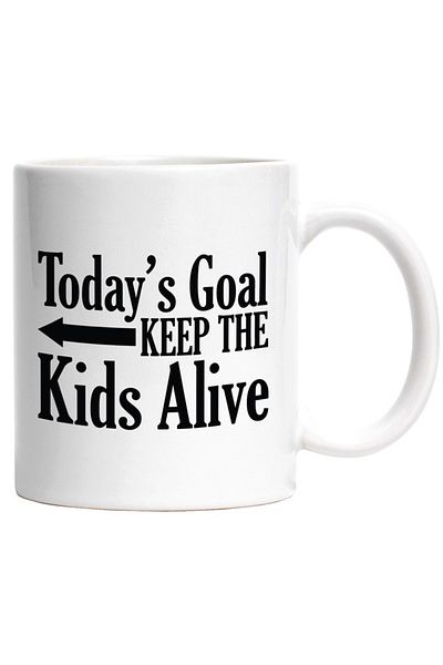 INOVATIX Personalized white mug, Today's goal: keep children alive, INOVATIX®. 330ml