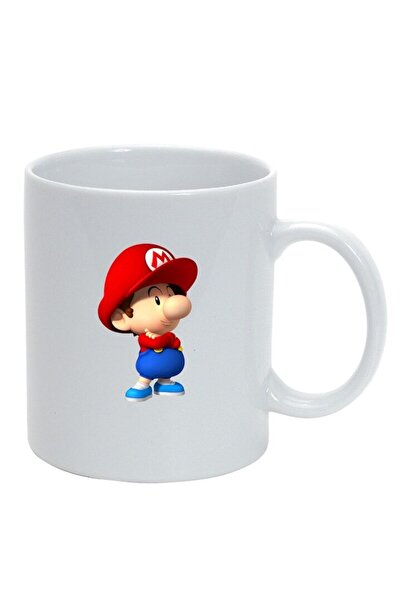 INOVATIX Cana alba personalizata, Mario, alb, D223, INOVATIX®. 330ml