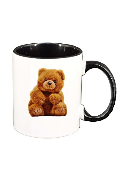 INOVATIX Cana alba personalizata, Teddy, interior negru, D236, INOVATIX®. 330ml