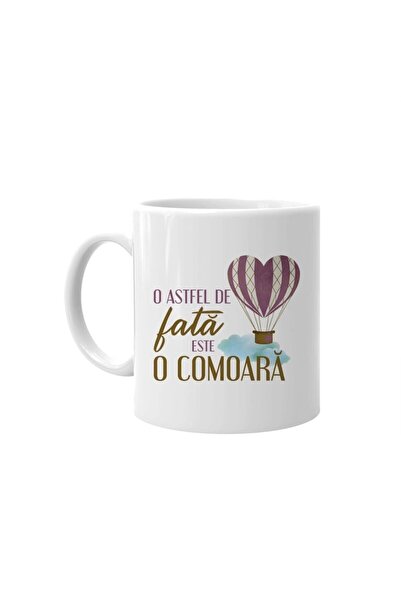 INOVATIX Cana alba personalizata, O astfel de fata este o comoara, Alb, INOVA...