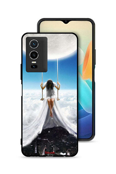 Tolwak غطاء حماية لهاتف Vivo Y76 5G بطبعة فن مدينة الغيوم القمرية