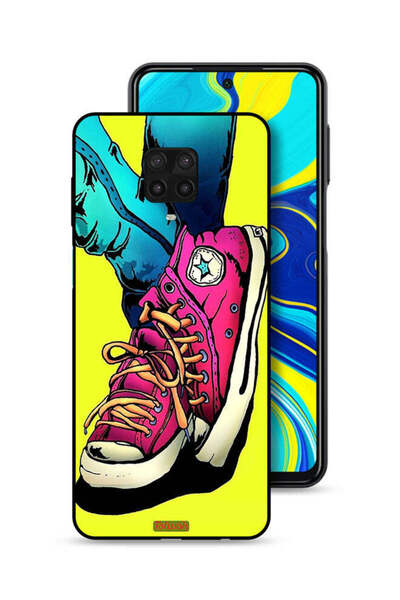 Tolwak غطاء حماية لهاتف شاومي ريدمي نوت 9 برو - حذاء قماشي - فن