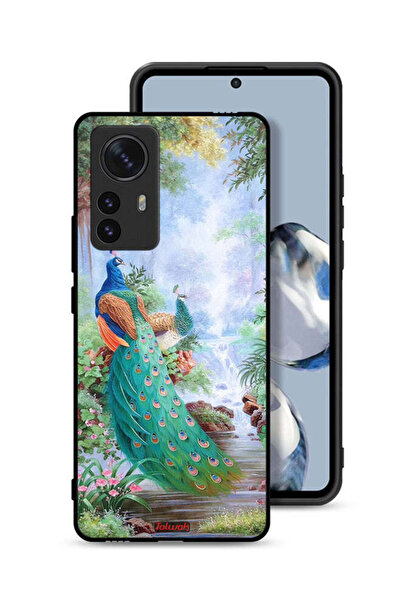 Tolwak غطاء حماية لهاتف Xiaomi 12S Pro بنقشة الطاووس