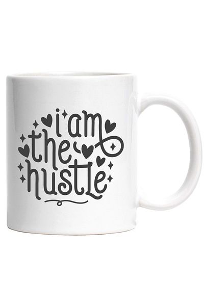 INOVATIX Personalized white mug, heart for those who work hard, INOVATIX®. 330ml