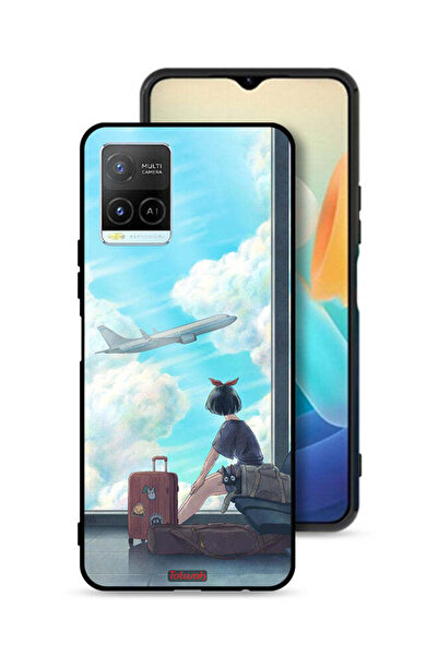 Tolwak غطاء حماية لهاتف Vivo Y21 بتصميم فني للسفر