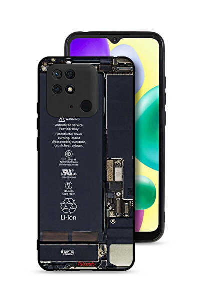 Tolwak غطاء حماية لهاتف Xiaomi Redmi 10C بنمط دائرة الهاتف