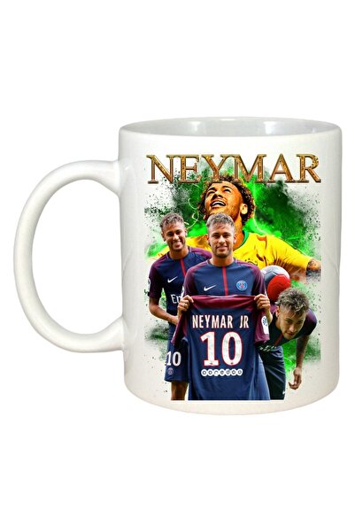 INOVATIX Cana Alba Personalizata, Neymar Presentation, Maner Si Interior Alb, ®. 330ml