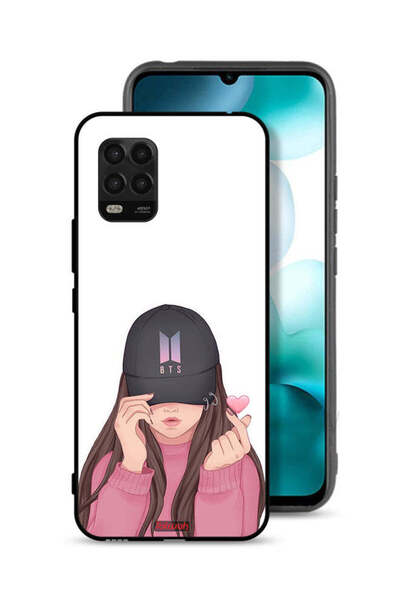 Tolwak غطاء حماية لهاتف شاومي مي 10 لايت 5G فتاة تصنع سناب