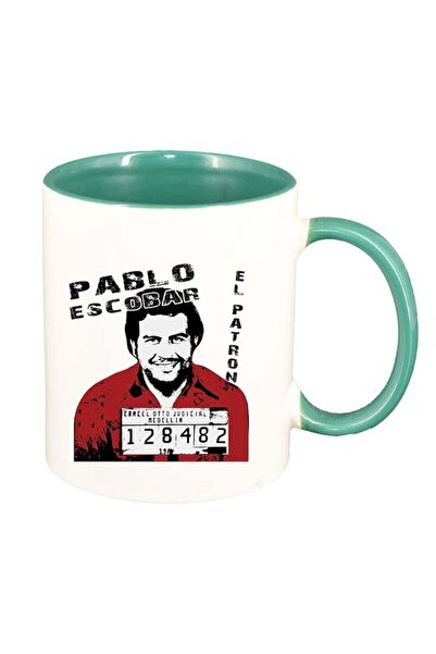 INOVATIX Cana alba personalizata, Narcos - Pablo Escobar, interior verde, D13...