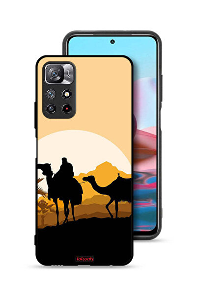 Tolwak غطاء حماية لهاتف شاومي ريدمي نوت 11 4G برسومات جمال في الصحراء