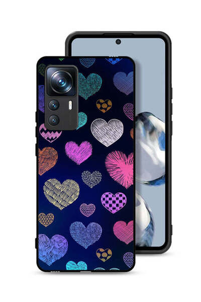 Tolwak غطاء حماية لهاتف شاومي 12T Pro بنقشة قلوب داجا