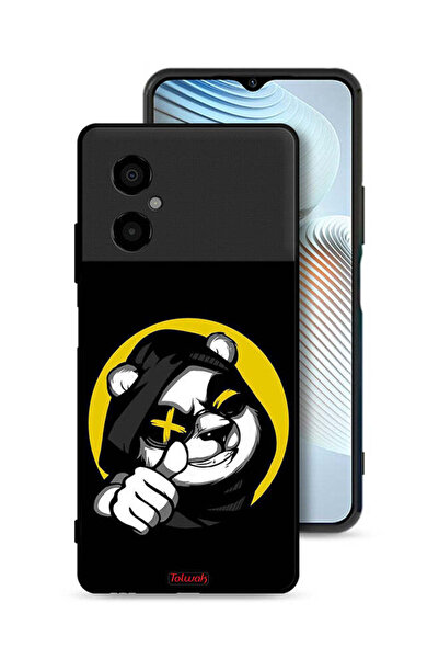 Tolwak غطاء حماية لهاتف شاومي بوكو M4 5G بتصميم قطة مارشميلو لطيفة