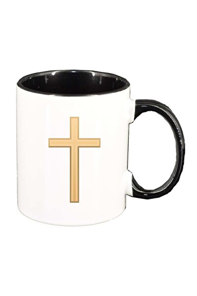 INOVATIX Cana alba personalizata, Hristos, interior negru, D1100, INOVATIX®. ...