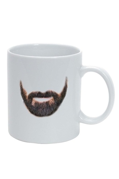 INOVATIX Cana alba personalizata, Beard, alb, D260, INOVATIX®. 330ml