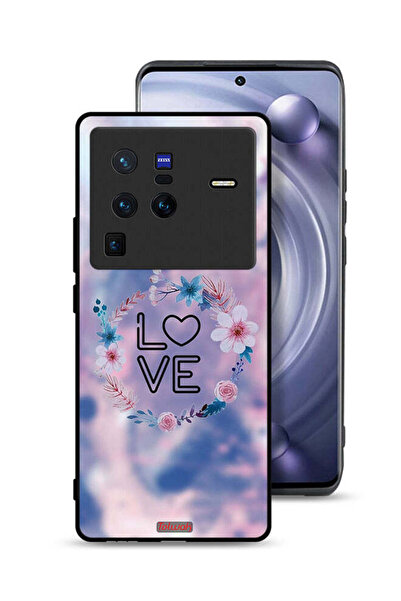 Tolwak غطاء حماية Vivo X80 Pro بتصميم خاتم زهور الحب